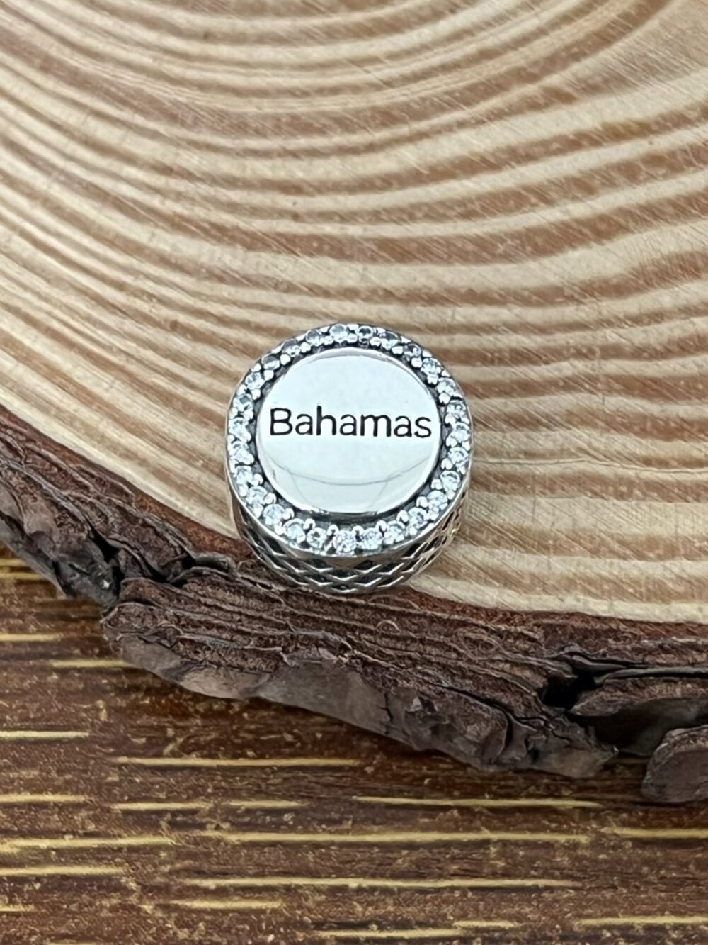 Pandora Bahamas Beach Bead S925 Silver Charm